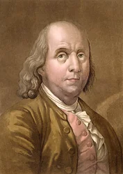 Portret van Benjamin Franklin (1706-90), uit 